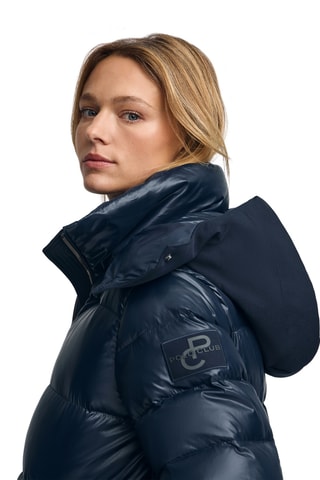 Gewatteerde Jas met Capuchon - Marineblauw