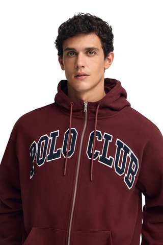 Sweater met Capuchon - Bordeauxrood