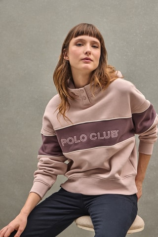 Fleece Sweater met Capuchon - Roze