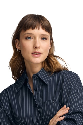 Blouse relaxed - Marineblauw