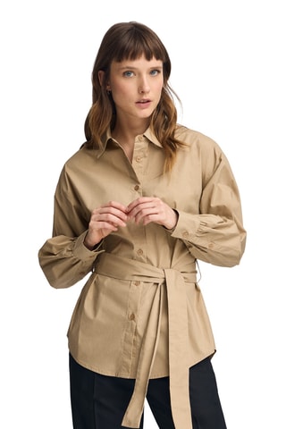 Blouse relaxed - Camel