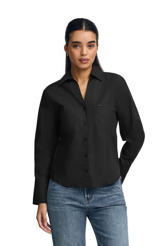 Blouse Slim Fit - Zwart