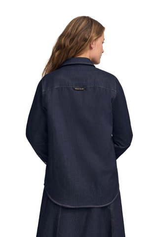 Spijkerblouse relaxed fit - Marineblauw