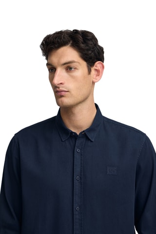 Overhemd Regular Fit - Marineblauw