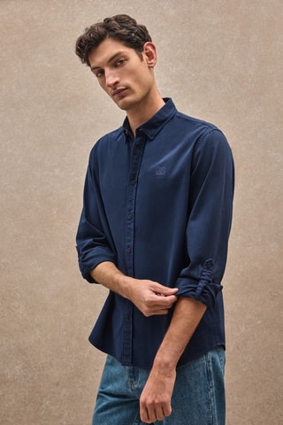 Overhemd Regular Fit - Marineblauw