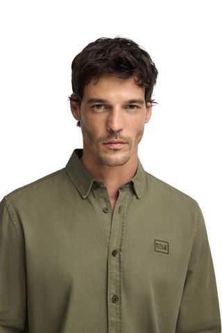 Overhemd Regular Fit - Kaki