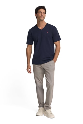 T-shirt regular - Marineblauw