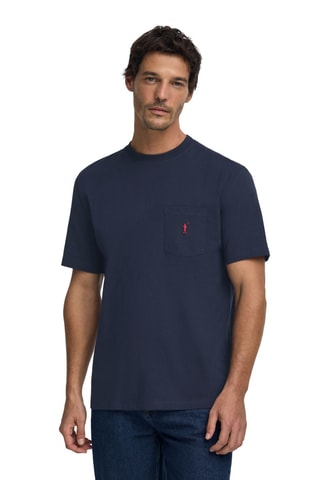 T-shirt regular - Marineblauw