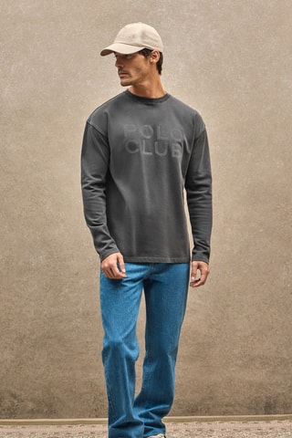 T-shirt Loose - Donkergrijs