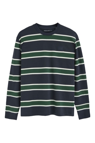 T-shirt Loose - Nachtblauw en Groen