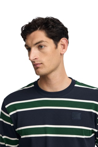 T-shirt Loose - Nachtblauw en Groen