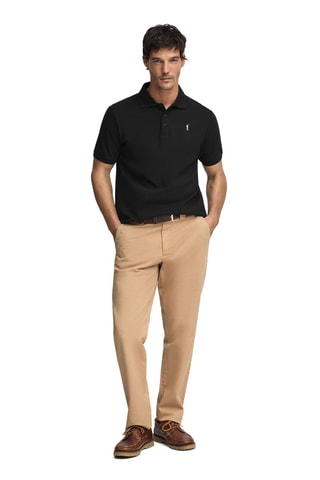Polo Regular Fit - Zwart en Ecru