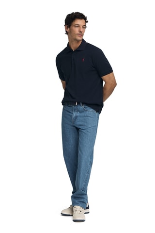 Polo Regular Fit - Marineblauw en Rood