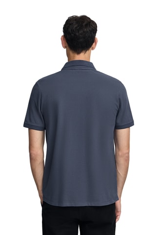 Polo Regular Fit - Marineblauw en Wit