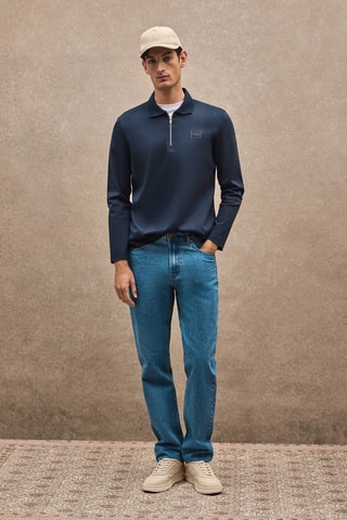 Polo Slim Fit - Marineblauw