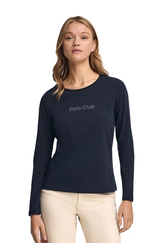 T-shirt Slim Fit - Marineblauw