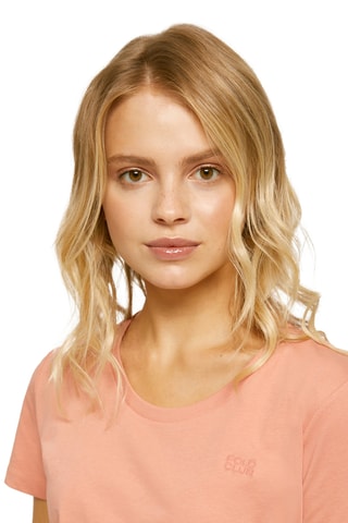 Biologisch Katoenen T-shirt - Koraalrood