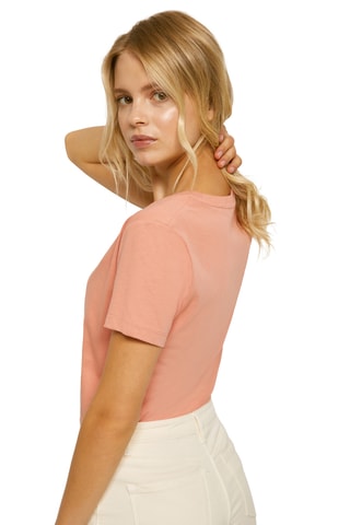 Biologisch Katoenen T-shirt - Koraalrood