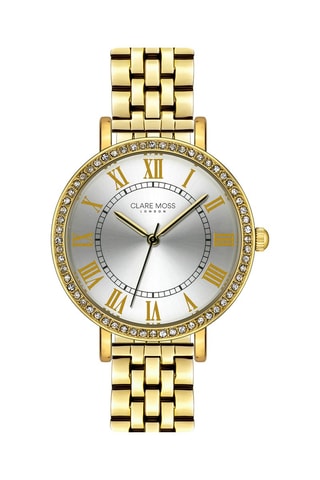 Reloj de cuarzo de acero y circones Porcelain