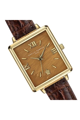 Reloj de cuarzo de piel y nácar Boracay