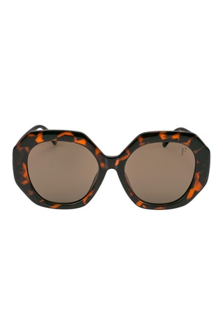 Gafas de sol polarizadas mujer Glamour - Categoría 3 - Amarillo oscuro y marrón oscuro
