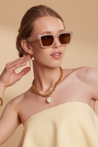 Gafas de sol polarizadas mujer Penelope - Categoría 3 - Beige y marrón