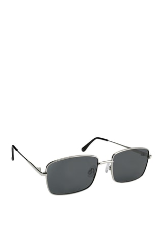 Gafas de sol polarizadas mujer 1990 - Categoría 3 - Plateado y negro