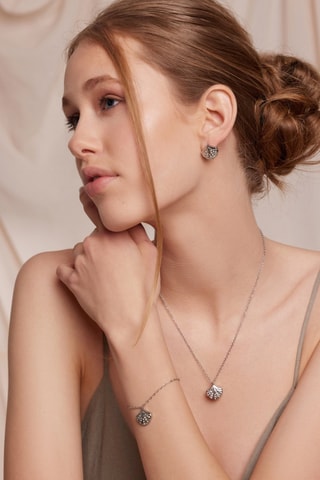 2 pares de pendientes Thalina - Plateado