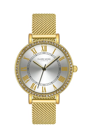 Reloj de cuarzo de acero y circones Porcelain