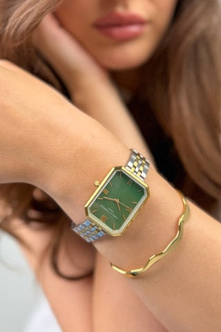 Reloj de cuarzo de acero Terrene - Nácar