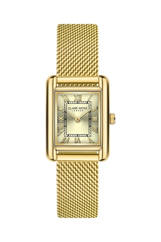 Reloj de cuarzo de acero Clare - Dorado