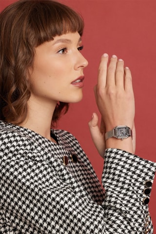 Reloj de cuarzo de acero Old Money - Plateado