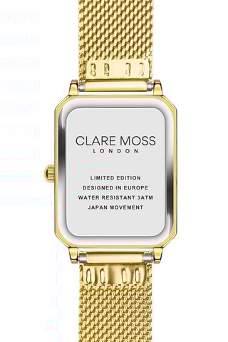 Reloj de cuarzo de acero y nácar Champagne - Dorado y blanco