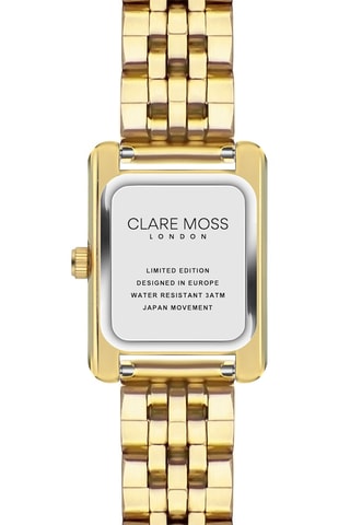 Reloj de cuarzo de acero Clare - Dorado