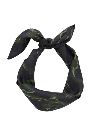 Lenço de seda de amoreira - Preto