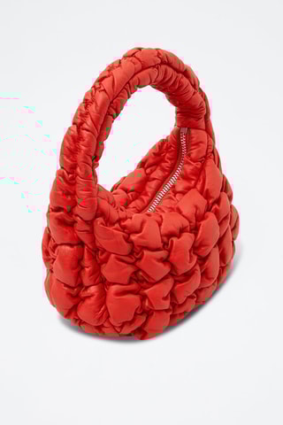 Mala em couro de carneiro - Vermelho