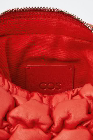 Mala em couro de carneiro - Vermelho