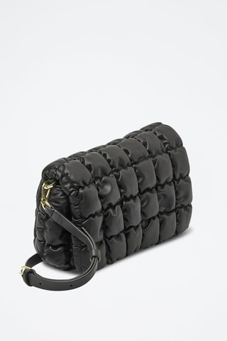 Mala a tiracolo em couro - Preto