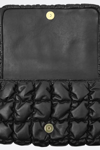 Mala a tiracolo em couro - Preto