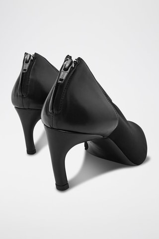 Low boots em couro - Preto