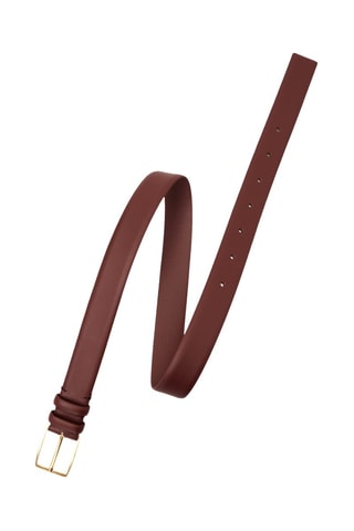 Cinto em couro - Castanho