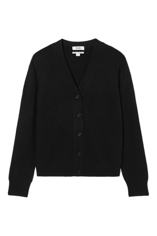 Casaco de malha em caxemira - Preto