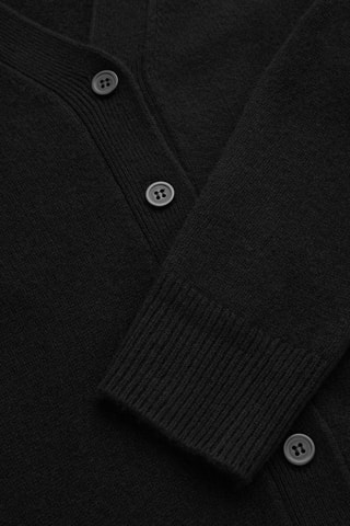 Casaco de malha em caxemira - Preto