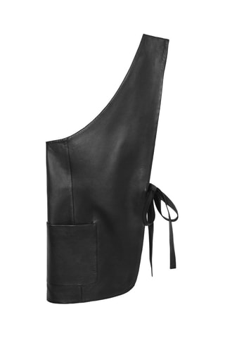 Colete em couro - Preto