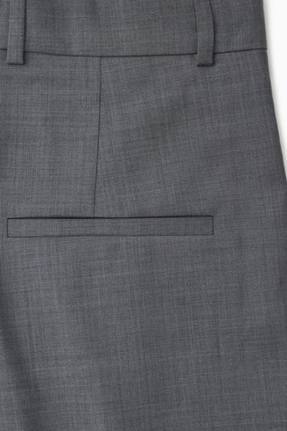 Calças em lã - Cinzento