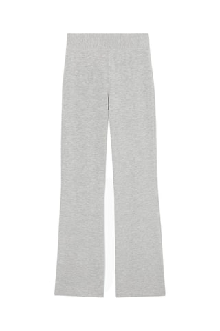 Calças - Cinzento-claro mesclado