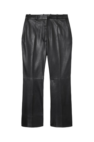 Calças em couro - Preto