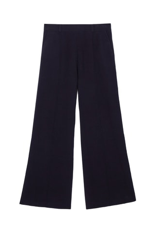 Calças em lã - Azul