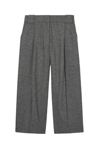 Calças em lã - Cinzento