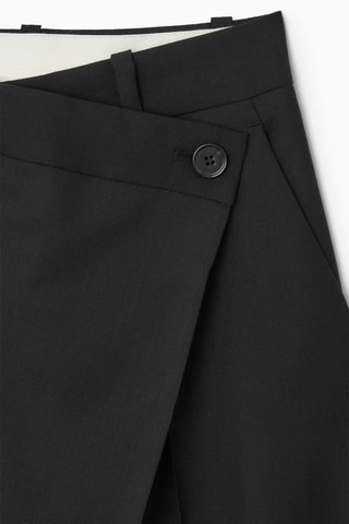 Calças em lã - Preto